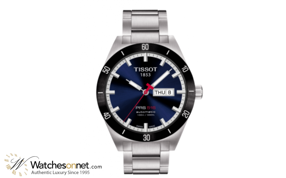 Tissot PRS516  Automatic Men's Watch, Stainless Steel, Blue Dial, T044.430.21.041.00