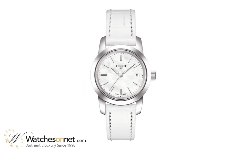 Tissot Classic Dream  Quartz Women's Watch, Stainless Steel, White Mother Of Pearl Dial, T033.210.16.111.00