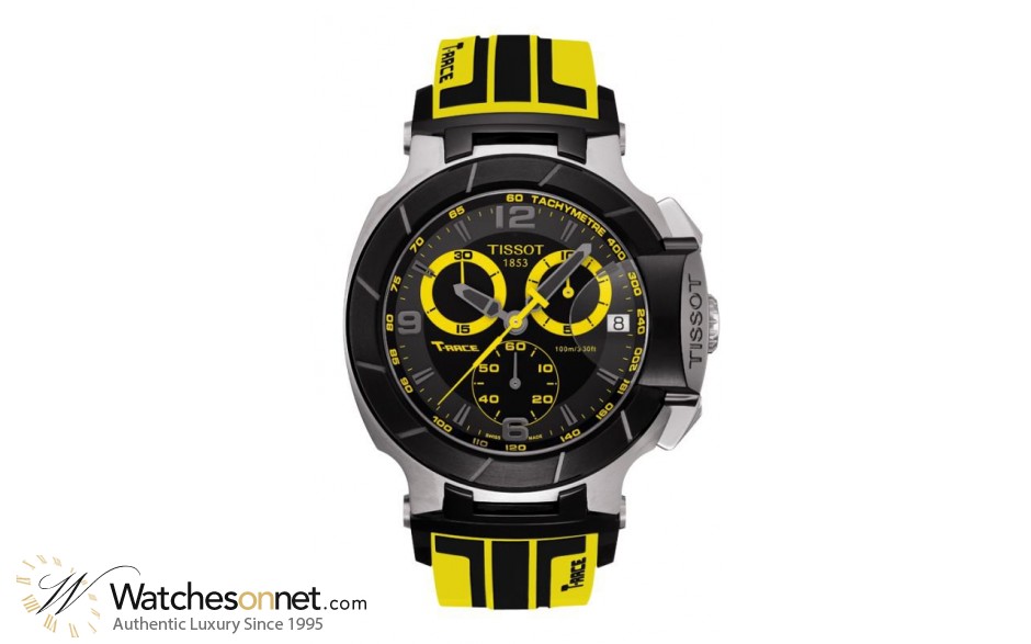 Tissot T Race  Chronograph Quartz Men's Watch, Stainless Steel, Black Dial, T048.417.27.057.11