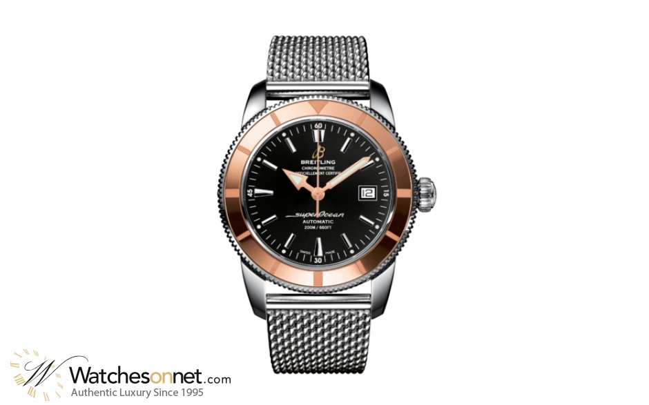 Breitling Superocean Heritage  Automatic Men's Watch, Stainless Steel, Black Dial, U1732112.BA61.154A