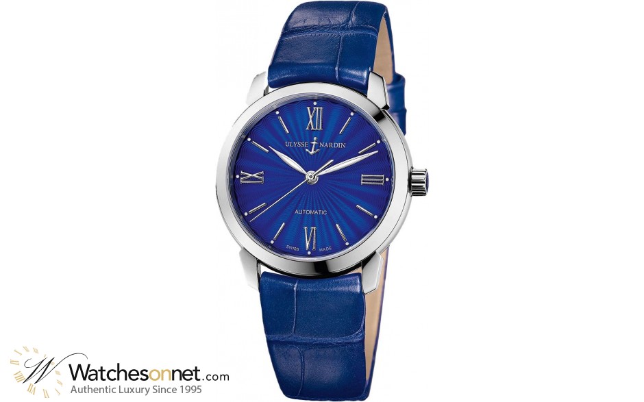 Ulysse Nardin Classical  Automatic Women's Watch, Stainless Steel, Blue Dial, 8103-116-2/E3