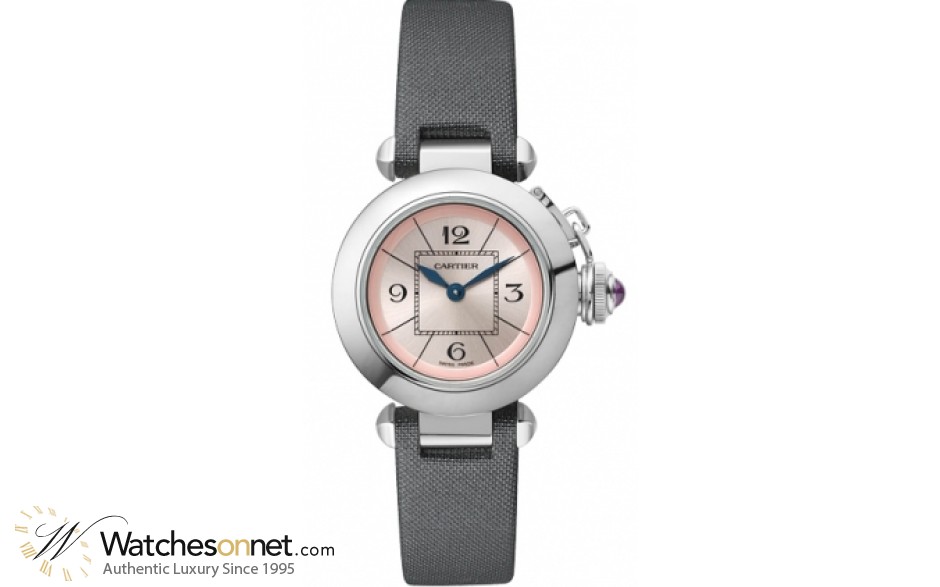 Cartier Miss Pasha  Quartz Women's Watch, Stainless Steel, Pink Dial, W3140026