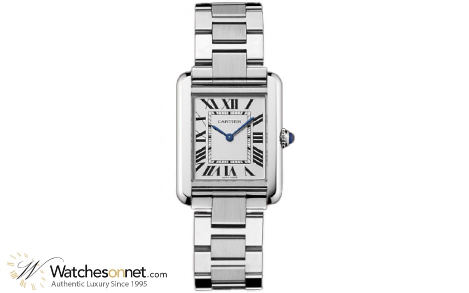 Cartier Tank Solo  Quartz Women's Watch, Stainless Steel, White Dial, W5200013