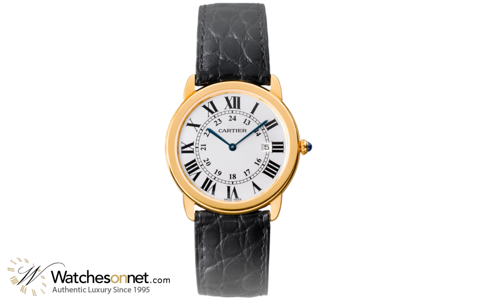 Cartier Ronde Solo  Quartz Men's Watch, Stainless Steel, Silver Dial, W6700455