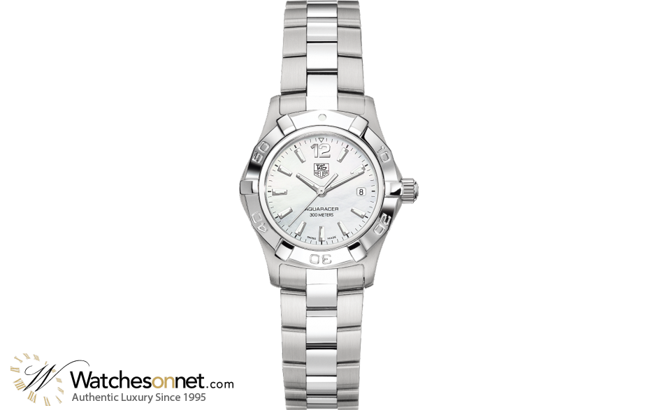 Tag Heuer Aquaracer  Quartz Women's Watch, Stainless Steel, White Dial, WAF1414.BA0823