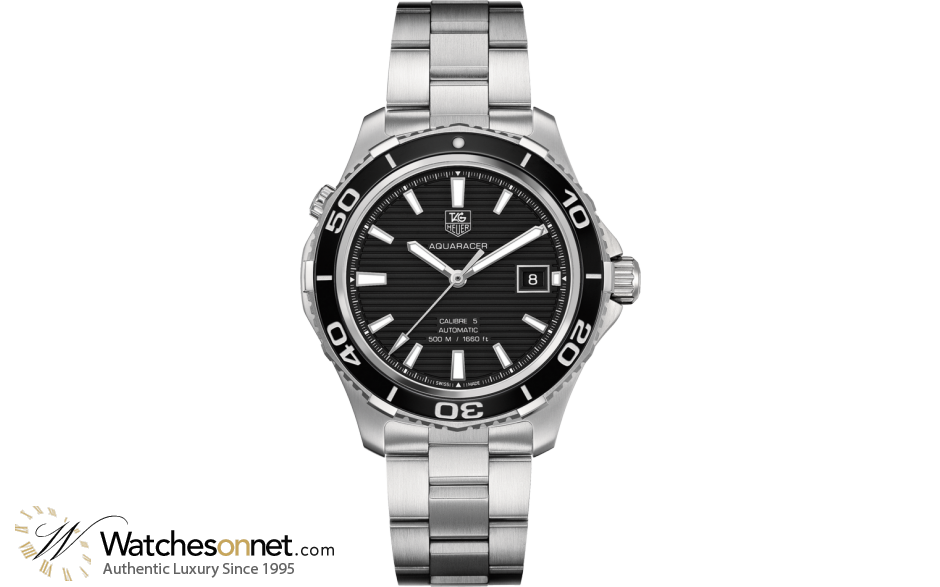 Tag Heuer Aquaracer 500M  Automatic Men's Watch, Stainless Steel, Black Dial, WAK2110.BA0830