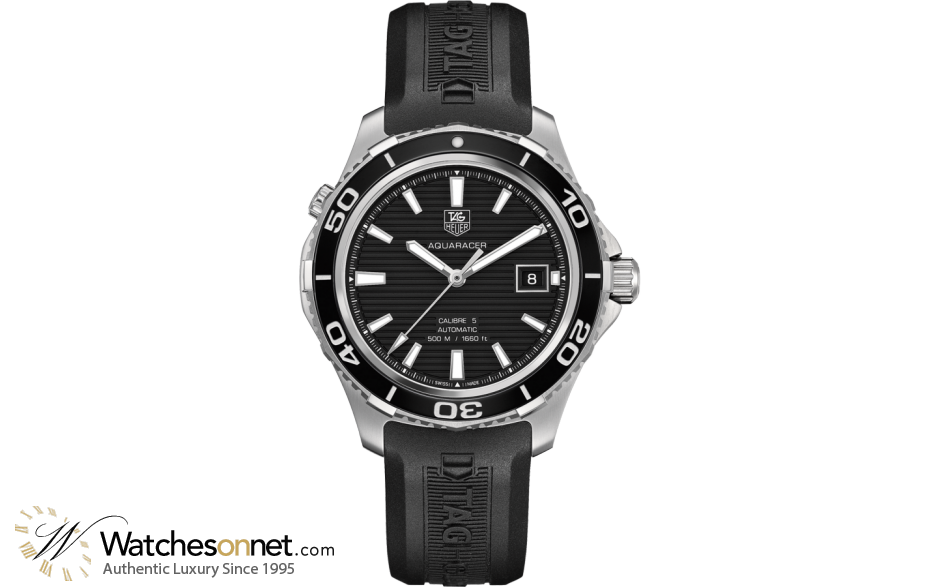 Tag Heuer Aquaracer 500M  Automatic Men's Watch, Stainless Steel, Black Dial, WAK2110.FT6027
