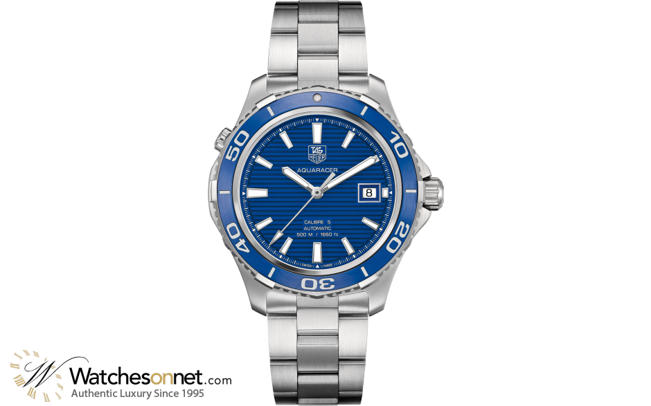 Tag Heuer Aquaracer 500M  Automatic Men's Watch, Stainless Steel, Blue Dial, WAK2111.BA0830