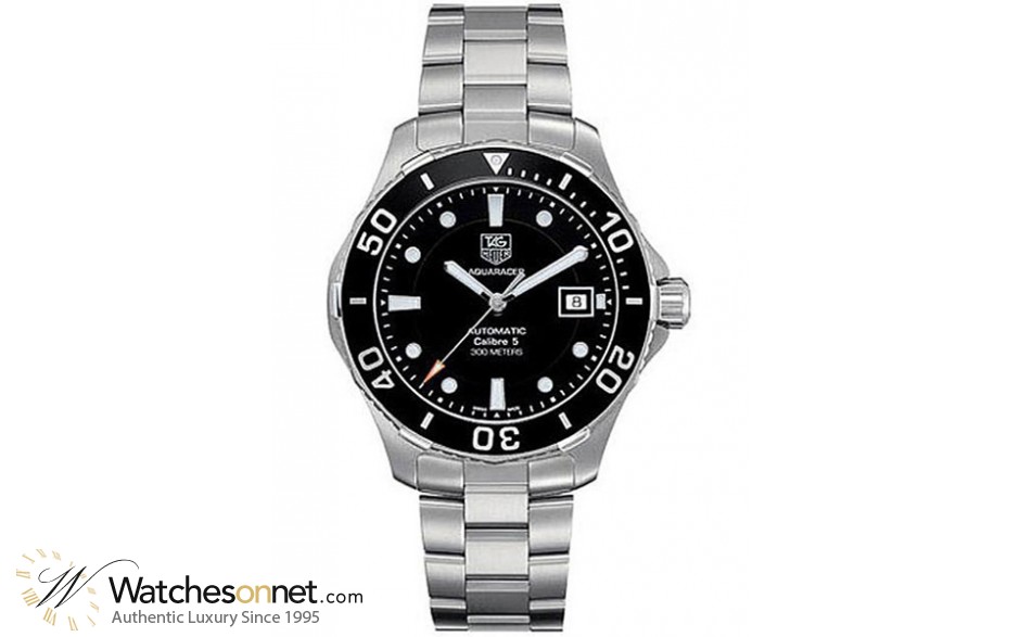 Tag Heuer Aquaracer  Automatic Men's Watch, Stainless Steel, Black Dial, WAN2110.BA0822