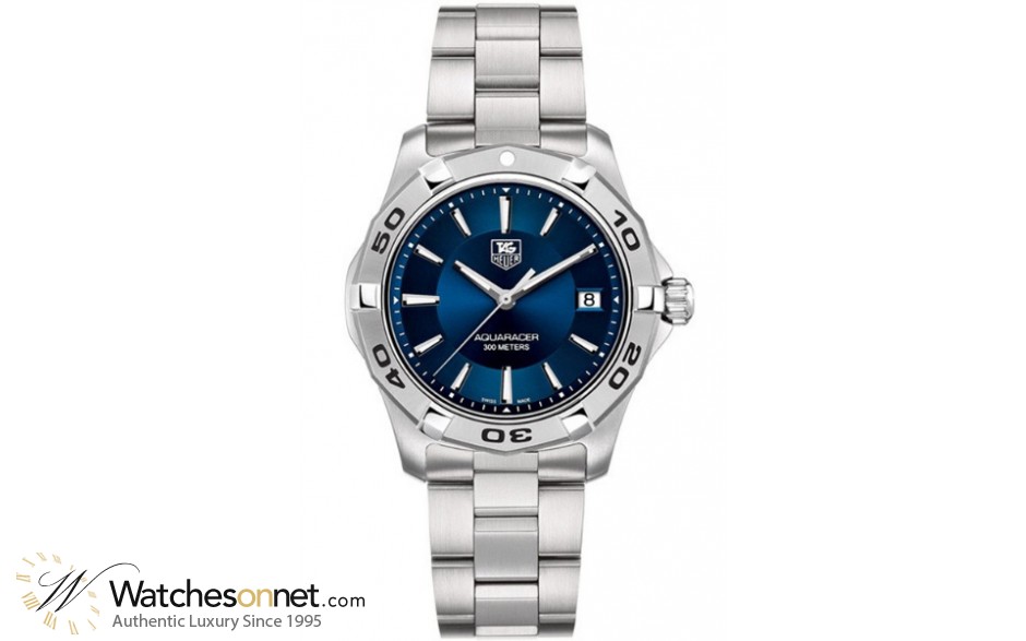 Tag Heuer Aquaracer  Quartz Men's Watch, Stainless Steel, Blue Dial, WAP1112.BA0831