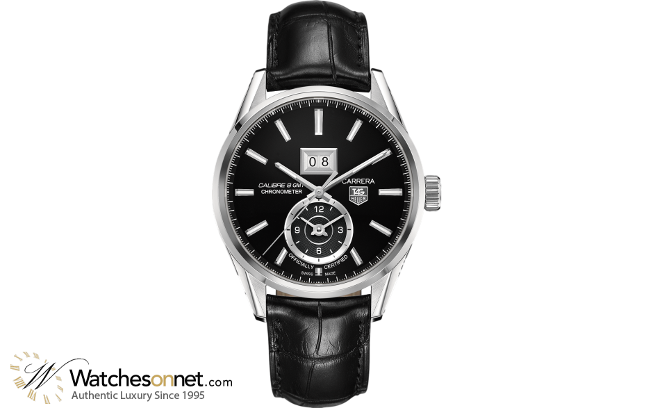 Tag Heuer Carrera  Automatic Men's Watch, Stainless Steel, Black Dial, WAR5010.FC6266