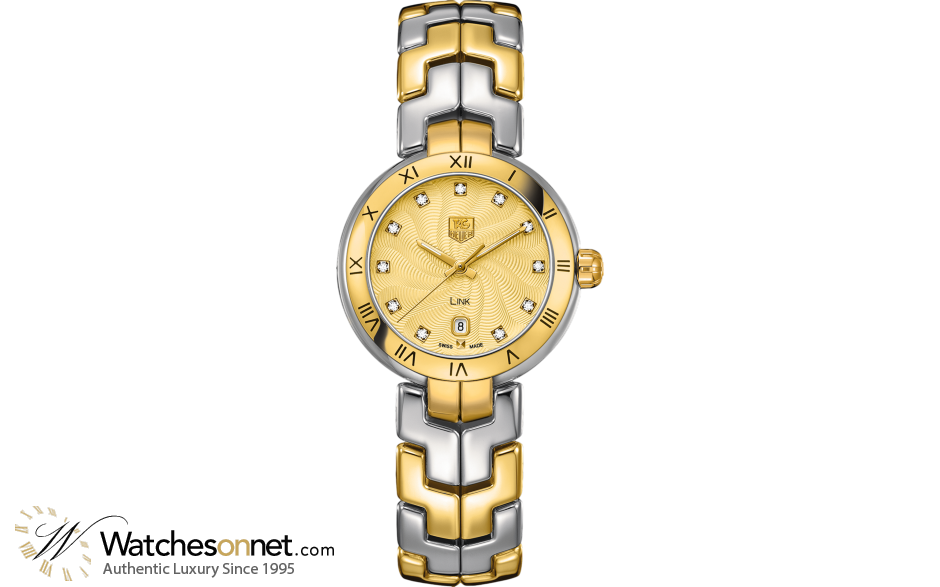 Tag Heuer Link  Quartz Women's Watch, Stainless Steel, Yellow Dial, WAT1451.BB0955