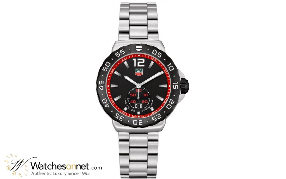 Tag Heuer Formula 1  Quartz Men's Watch, Stainless Steel, Black Dial, WAU1114.BA0858