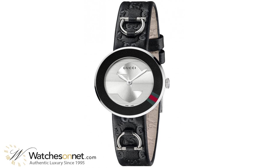 Gucci U-Play  Quartz Women's Watch, Stainless Steel, Silver Dial, YA129508