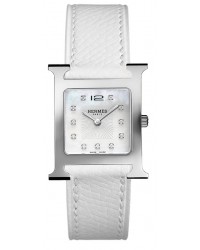 Hermes H Hour  Quartz Women's Watch, Stainless Steel, Mother Of Pearl Dial, 036810WW00