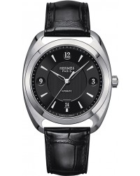 Hermes Dressage  Automatic Men's Watch, Stainless Steel, Black Dial, 037803WW00