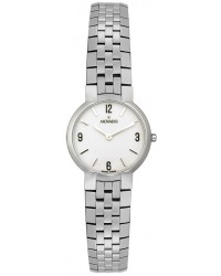 Movado Faceto  Quartz Women's Watch, Stainless Steel, White Dial, 605566