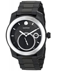 Movado Vizio  Quartz Men's Watch, PVD Black Steel, Black Dial, 606614