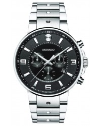 Movado SE Pilot  Quartz Men's Watch, Stainless Steel, Black Dial, 606759
