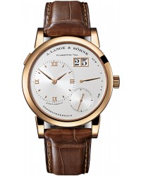 A. Lange & Sohne Lange 1  Manual Winding Men's Watch, 18K Rose Gold, Silver Dial, 101.032