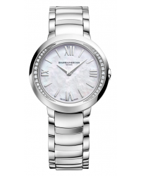 Baume & Mercier Promesse  Quartz Women's Watch, Stainless Steel, Mother Of Pearl Dial, MOA10160