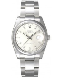 Rolex Date 34  Automatic Men's Watch, Stainless Steel, Silver Dial, 115200-SLV