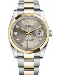 Rolex DateJust 36  Automatic Women's Watch, Steel & 18K Yellow Gold, Silver Dial, 116203-STL-DIA