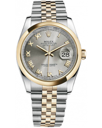 Rolex DateJust 36  Automatic Women's Watch, Steel & 18K Yellow Gold, Silver Dial, 116203-STL-J