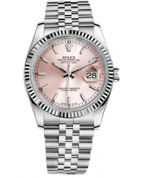 Rolex DateJust 36  Automatic Women's Watch, Steel & 18K White Gold, Pink Dial, 116234-PNK-J