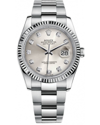 Rolex DateJust 36  Automatic Women's Watch, Steel & 18K White Gold, Silver Dial, 116234-SLV-DIA