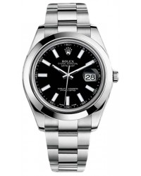 Rolex DateJust ll  Automatic Men's Watch, Stainless Steel, Black Dial, 116300-BLK