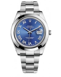 Rolex DateJust ll  Automatic Men's Watch, Stainless Steel, Blue Dial, 116300-BLU-ROM