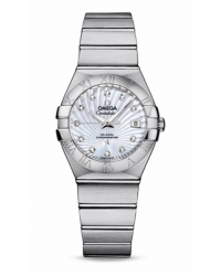 Omega Constellation  Automatic Women's Watch, Stainless Steel, Mother Of Pearl & Diamonds Dial, 123.10.27.20.55.001