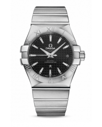 Omega Constellation  Automatic Men's Watch, Stainless Steel, Black Dial, 123.10.35.20.01.002