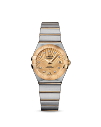 Omega Constellation  Automatic Women's Watch, 18K Yellow Gold, Gold Dial, 123.20.27.20.58.001