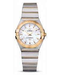 Omega Constellation  Quartz Women's Watch, 18K Yellow Gold, Mother Of Pearl Dial, 123.20.27.60.05.002