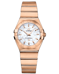 Omega Constellation  Quartz Women's Watch, 18K Rose Gold, Mother Of Pearl Dial, 123.50.27.60.05.001