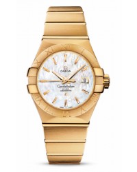 Omega Constellation  Automatic Women's Watch, 18K Yellow Gold, Mother Of Pearl Dial, 123.50.31.20.05.002