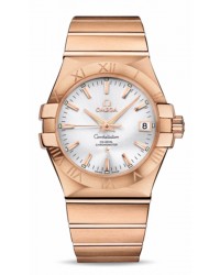 Omega Constellation  Automatic Men's Watch, 18K Rose Gold, Silver Dial, 123.50.35.20.02.001