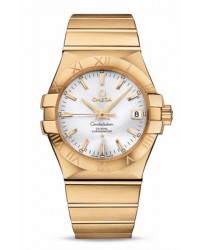 Omega Constellation  Automatic Men's Watch, 18K Yellow Gold, Silver Dial, 123.50.35.20.02.002