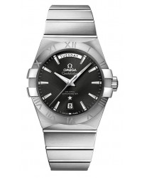 Omega Constellation  Automatic Men's Watch, Stainless Steel, Black Dial, 123.10.38.22.01.001