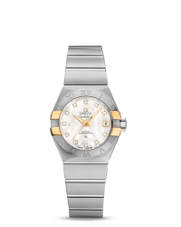 Omega Constellation  Automatic Women's Watch, Stainless Steel, Mother Of Pearl Dial, 123.20.27.20.55.005