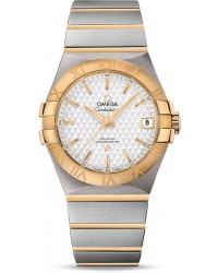 Omega Constellation  Automatic Men's Watch, Steel & 18K Yellow Gold, Silver Dial, 123.20.35.20.02.006