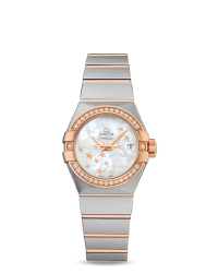 Omega Constellation  Automatic Women's Watch, Stainless Steel, Mother Of Pearl Dial, 123.25.27.20.05.002