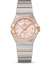 Omega Constellation  Automatic Women's Watch, Steel & 18K Rose Gold, Pink Dial, 123.25.27.20.57.004