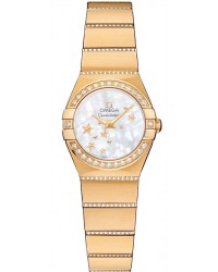 Omega Constellation  Quartz Women's Watch, 18K Yellow Gold, Mother Of Pearl Dial, 123.55.24.60.05.002