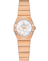 Omega Constellation  Quartz Women's Watch, 18K Rose Gold, Mother Of Pearl Dial, 123.55.24.60.05.003