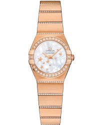 Omega Constellation  Quartz Women's Watch, 18K Rose Gold, Mother Of Pearl Dial, 123.55.24.60.05.004