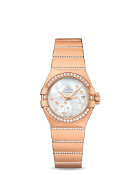 Omega Constellation  Automatic Women's Watch, 18K Rose Gold, Mother Of Pearl Dial, 123.55.27.20.05.004