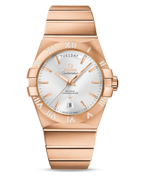 Omega Constellation  Automatic Men's Watch, 18K Rose Gold, Silver Dial, 123.55.38.22.02.001